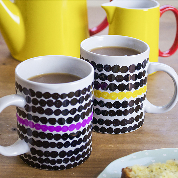 Sharpie hack - cool mug set (c) ellasplace.co.uk