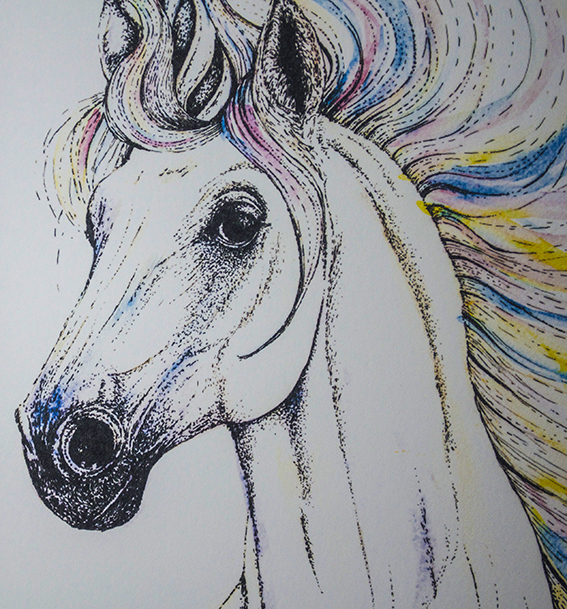 Unicorn With Rainbow Mane – Honest Fabric-saigonsouth.com.vn
