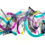 Momentum I, marker on fabrino watercolour paper