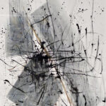 I can here the music travel, ink on Fabrino water colour paper