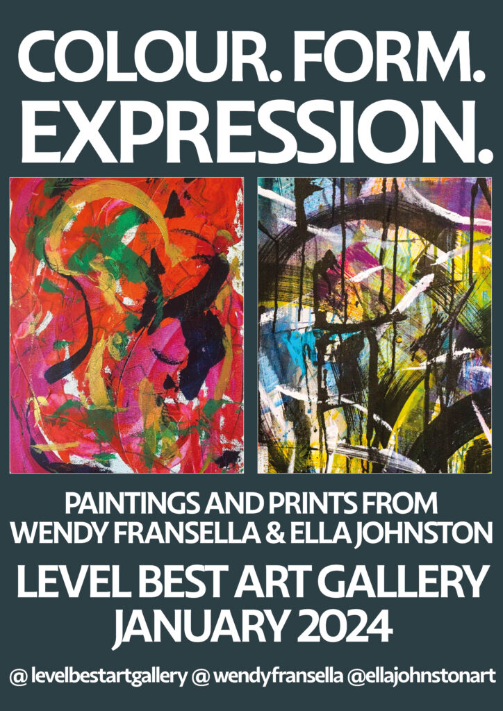 Colour Form Expression art gallery show Ella Johnston Wendy Fransella
