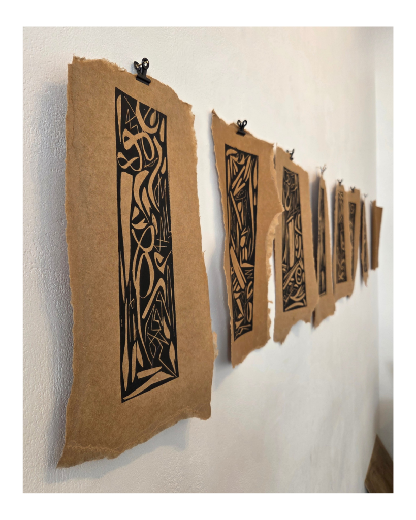 Stations lino cuts Ella Johnston Dunlin Press